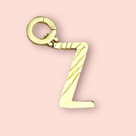 Gorjana Parker 18K Gold Plated Charm Initial Z - Picture 1 of 9